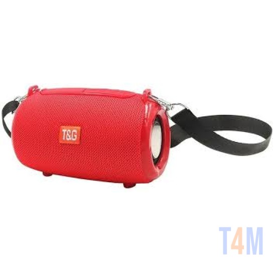 COLUNA DE SOM BLUETOOTH TG-533 AUX/USB/CARTÃO DE MEMÓRIA VERMELHO